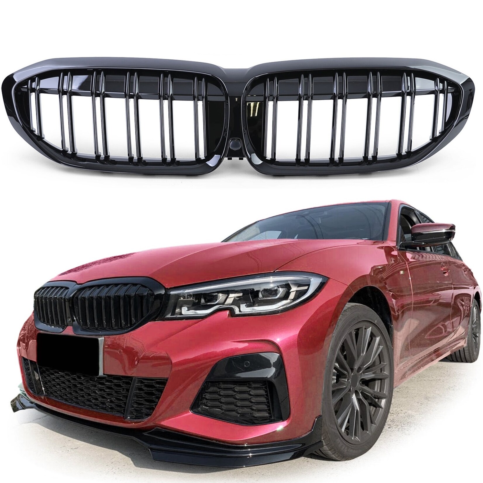 BMW 3 serie G20 G21 grille hoogglans zwart