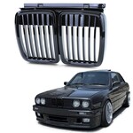 BMW 3 Serie E30 grille hoogglans zwart