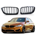 BMW 3 serie F30 F31 grille hoogglans zwart dubbele spijl