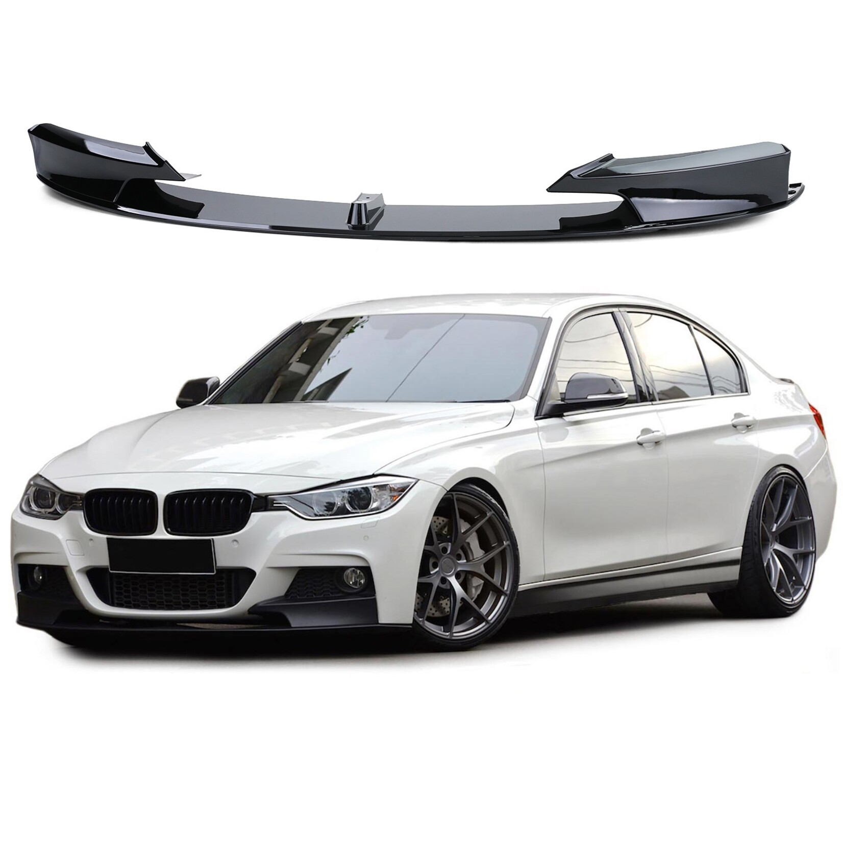 BMW 3 serie F30 voorspoiler hoogglans Performance look