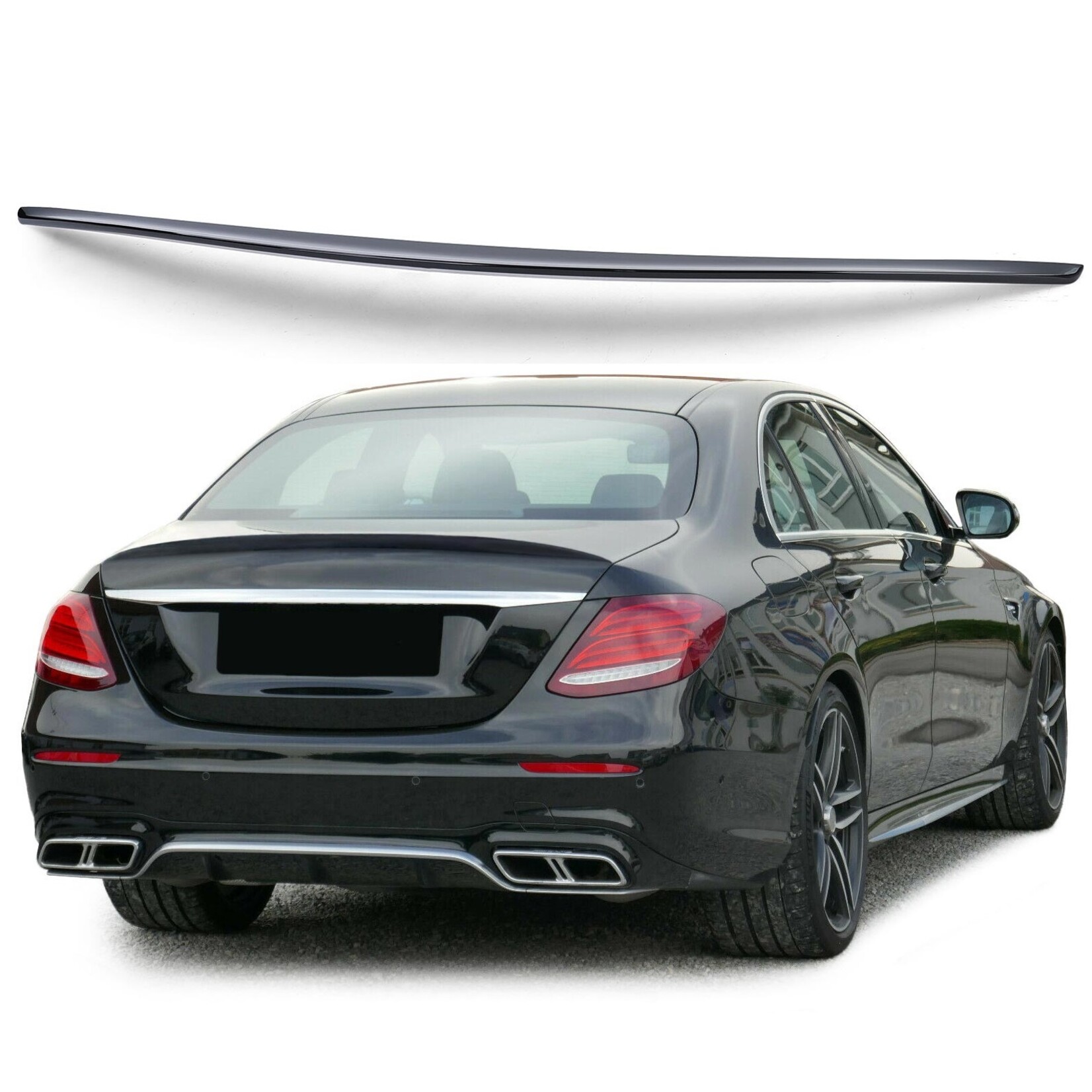 Spoiler, kofferbakspoiler hoogglans zwart voor Mercedes Benz E Klasse W213