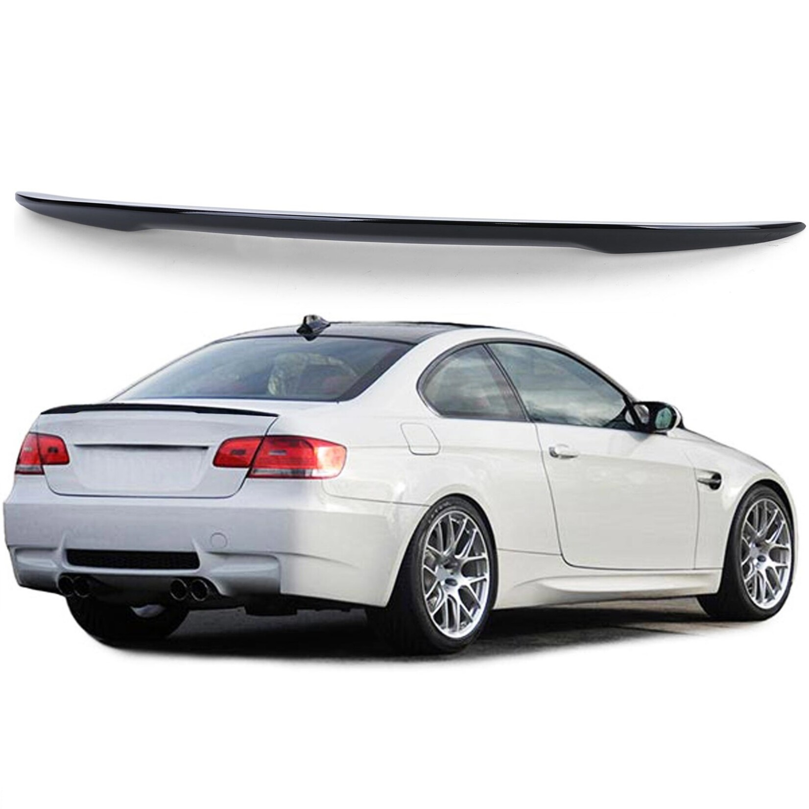 BMW 3 serie coupe E92 achterklepspoiler hoogglans zwart