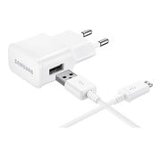 Bulkverpakking - voor Samsung Originele USB thuislader 5V + micro-USB kabel Wit