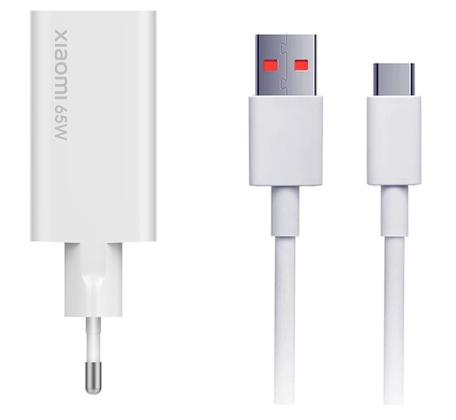 Xiaomi Mi 65W Fast Charger GaN Tech + USB-C kabel Wit