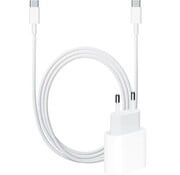 iPhone USB-C Fast Charger 20 Watt + USB-C naar USB-C kabel 1 meter