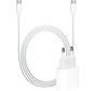 iPhone USB-C Fast Charger 20 Watt + USB-C naar USB-C kabel 2 meter