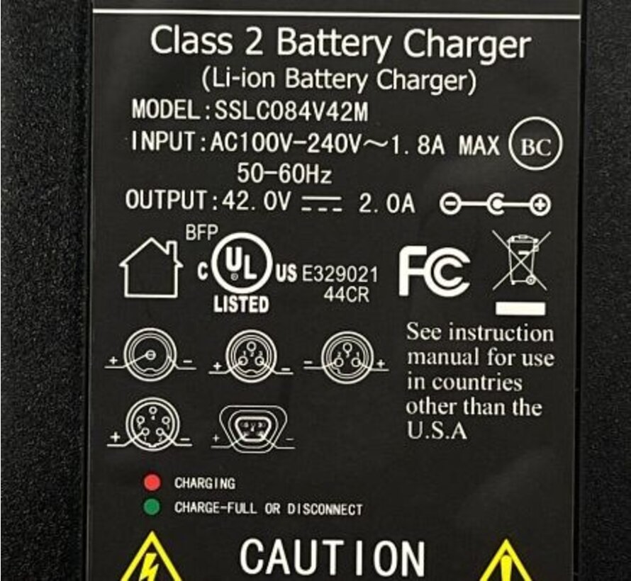 GO SOLID! acculader SSLC084V42M 42V 2A