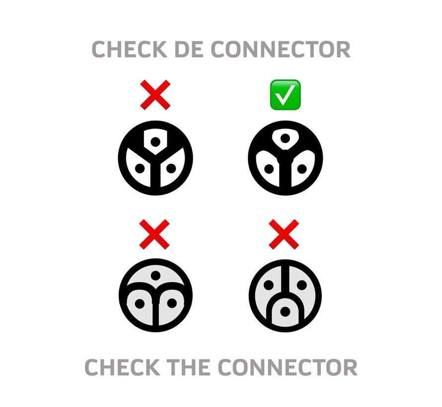 Acculader 42V geschikt voor Bafang 3-pins
