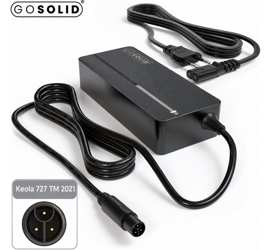 Acculader 42V geschikt voor Keola 727 TM 2021 3-pins ST-plug