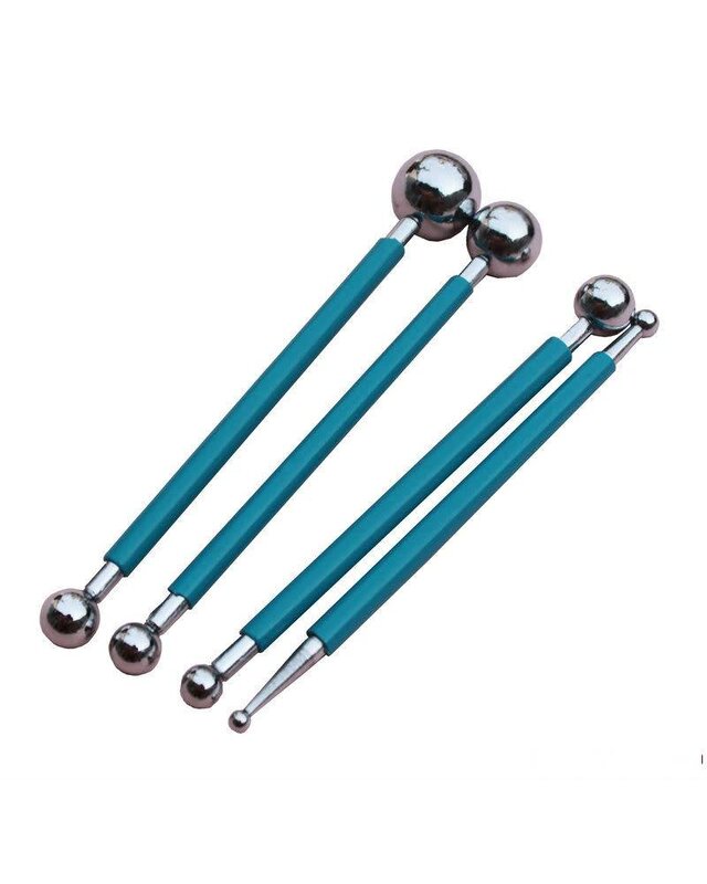 Kogelvormige RVS ball tool gereedschap (4 stuks)