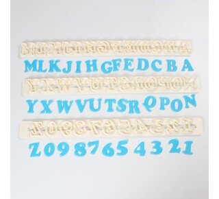 FMM Alphabet & Numbers Tappits Art Deco Upper Case