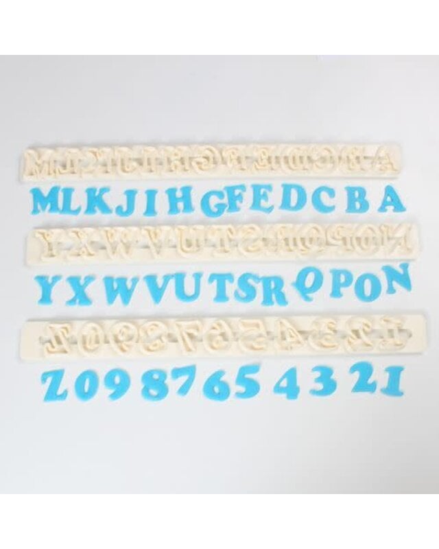 FMM FMM Alphabet & Numbers Tappits Art Deco Upper Case