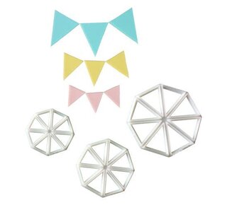 FMM FMM Bunting vlaggen Cutters Set/3