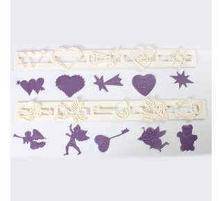 FMM FMM Hearts & Cherubs tappits