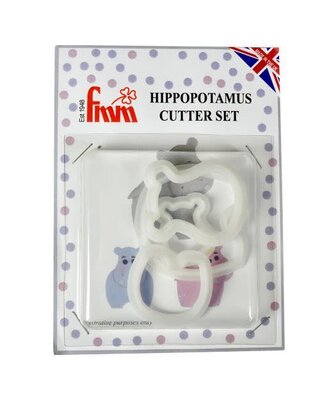 FMM FMM Mummy & Baby Hippo Cutter Set/4