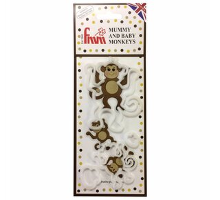 FMM FMM Mummy and Baby Monkey Cutter Set/4