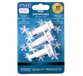 PME Mini Snowflake Plunger Cutter Set/3