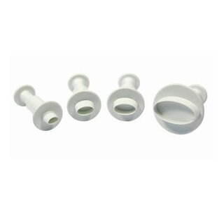 PME Miniature Oval Plunger Cutter set/4