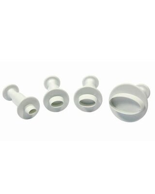 PME Miniature Oval Plunger Cutter set/4