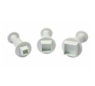 PME Miniature Square Plunger Cutter set/3