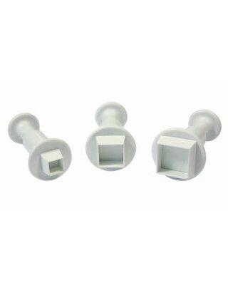 PME Miniature Square Plunger Cutter set/3