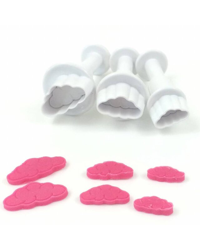 Dekofee Dekofee Mini Plungers wolken set/3