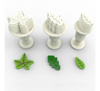 Dekofee Mini Plungers Leaves set/3