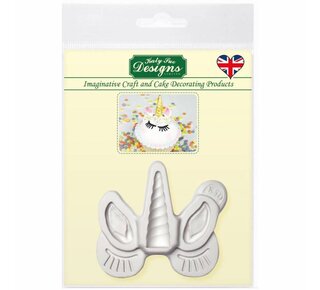 Katy Sue Unicorn Ears, Horn and Lashes mal