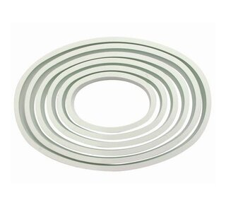 PME PME Plastic Cutter Oval Set/6