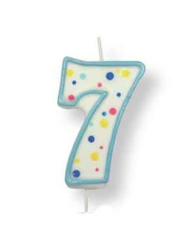 PME PME Large Candle blue Number 7