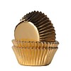 House of Marie Mini Baking Cups Folie Goud pk/36