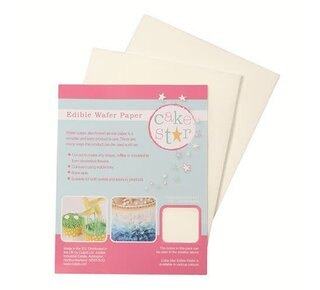 Cakestar Cake Star Edible Wafer Paper -White- pk/12
