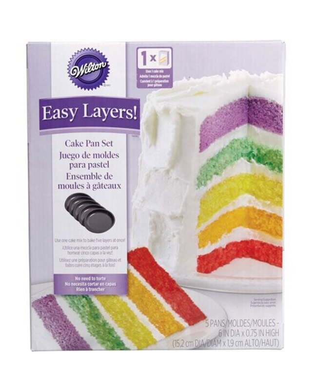 wilton Wilton Cake Pan Easy Layers -15cm- Set/5