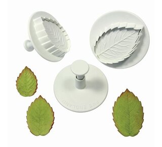 PME Rose leaf plunger cutter set/3 Large size