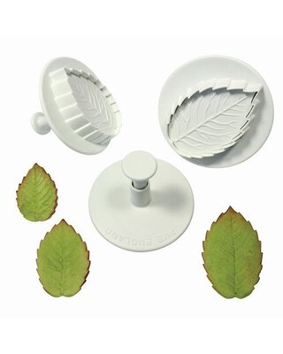 PME Rose leaf plunger cutter set/3 Large size