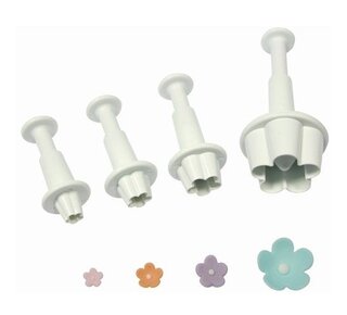PME Flower Blossom Plunger Cutter set/4
