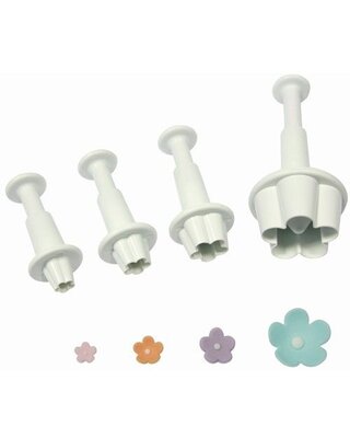 PME Flower Blossom Plunger Cutter set/4