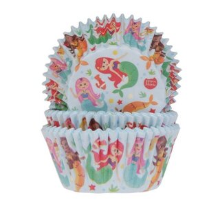 House of Marie Baking Cups Zeemeermin pk/50