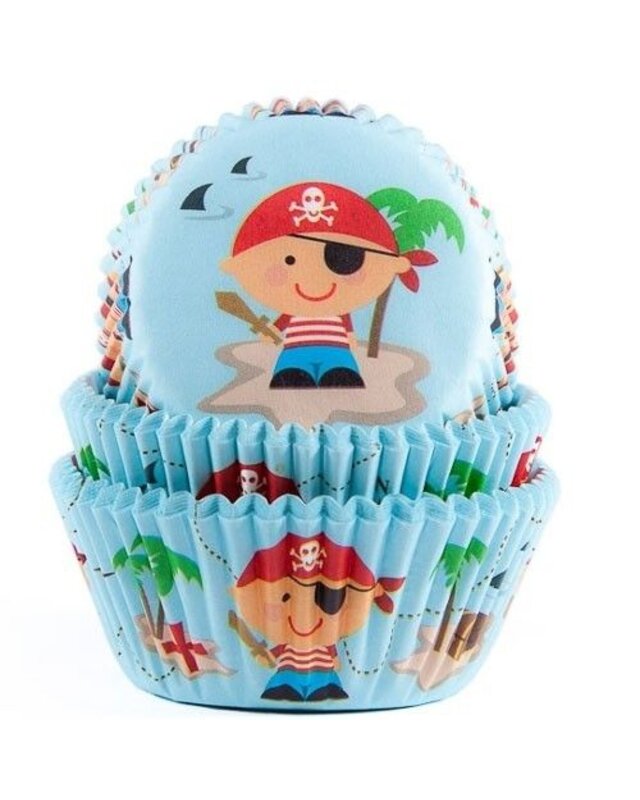 House of Marie House of Marie Baking cups Pirate - pk/50