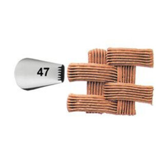 wilton Wilton Decorating Tip #047 Basketweave Carded