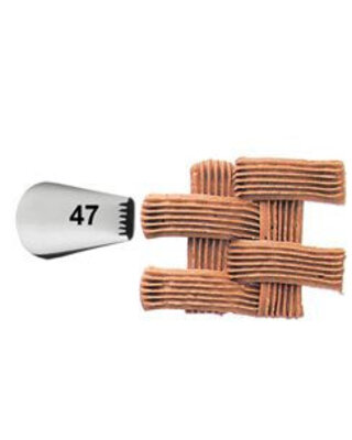 wilton Wilton Decorating Tip #047 Basketweave Carded