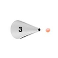 thumb-Wilton Decorating Tip #003 Round Carded-1