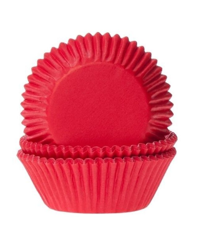 House of Marie House of Marie Baking cups Red Velvet rood- pk/50