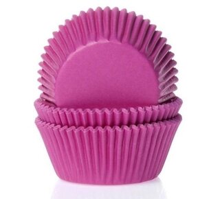 House of Marie Baking cups Fuchsia roze - pk/50