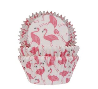 House of Marie Baking Cups Flamingo pk/50