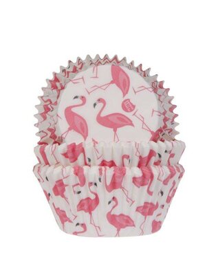 House of Marie Baking Cups Flamingo pk/50