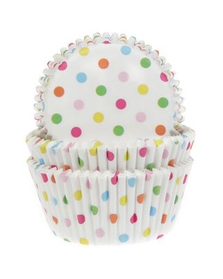 House of Marie Baking Cups Confetti pk/50