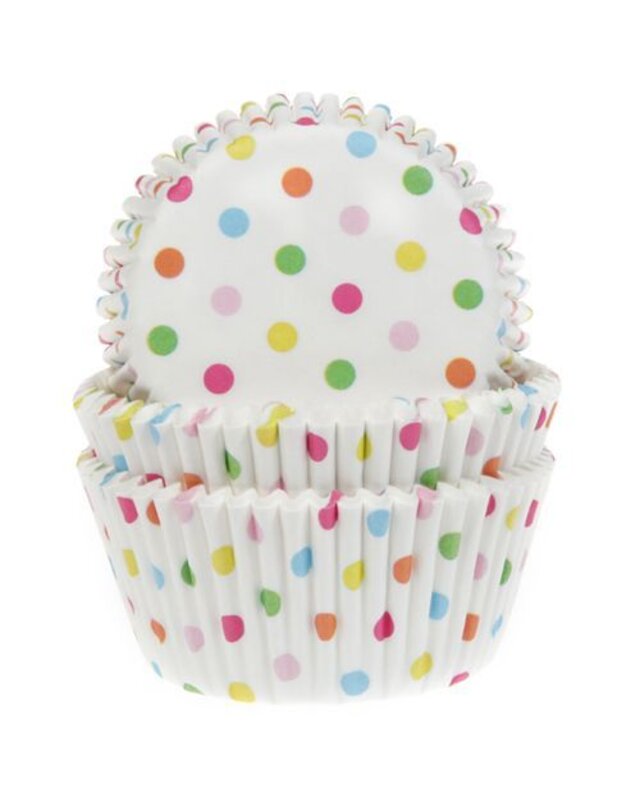 House of Marie House of Marie Baking Cups Confetti pk/50