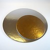 Taartkartons zilver/goud ROND 30cm, pk/3