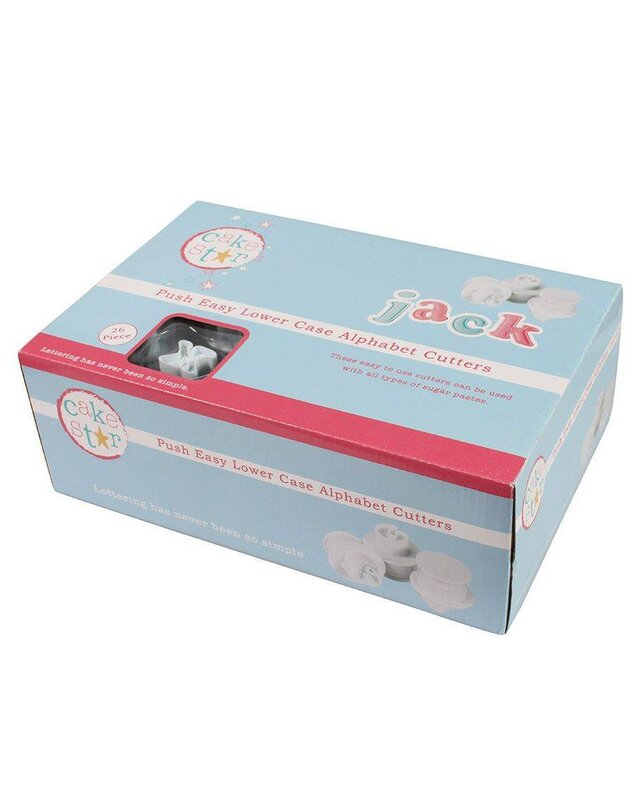 Cakestar Cake Star Push Easy Uitstekers Alfabet Kleine Letters Set/26